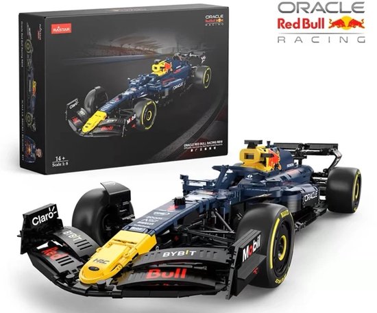 Rastar bouwdoos 1:8 Oracle Red Bull F1 racing RB19 Bricks afmeting 68 cm formule 1 van RASTAR