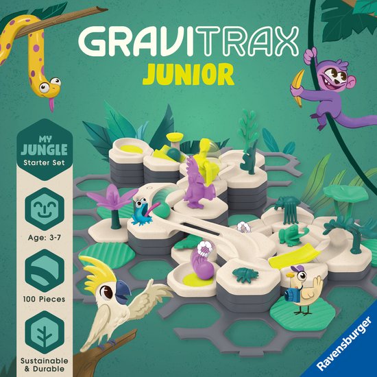 Ravensburger GraviTrax Junior Starter-Set L Jungle van Ravensburger