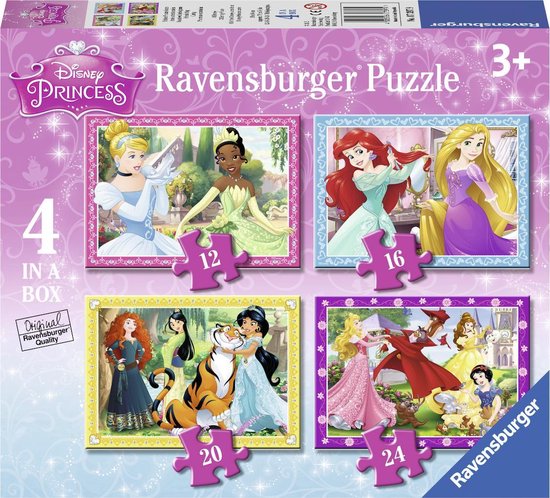 Ravensburger puzzel Disney Princess - 12+16+20+24 stukjes - kinderpuzzel van Ravensburger