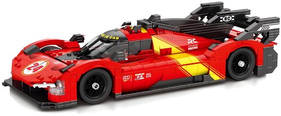 Reobrix 11041 Racing Hypercar Formule 1 bouwset | City fast champions adventure | Creator and classic motor bouwpakket | Technic speelgoed ideas voor volwassenen | Icons furious speed auto geschikt voor Lego | Technische bouwdoos met 1370 bouwstenen van Merkloos