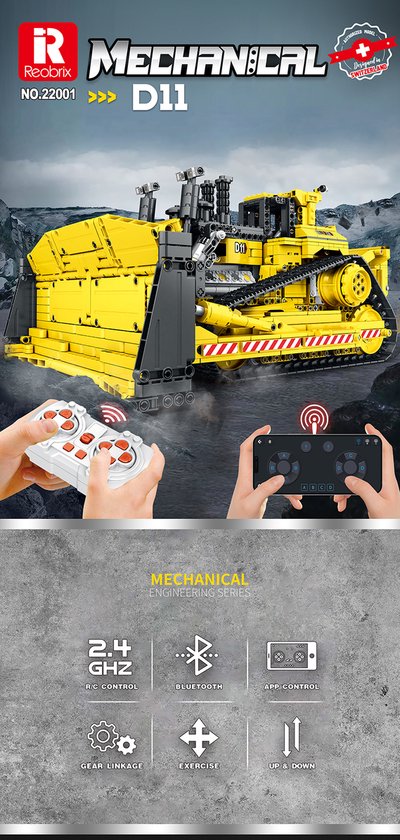 Reobrix - 22001 - op afstand bestuurbare bulldozer van Reobrix