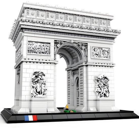 Reobrix 66024 Icons Arc de Triomphe Mega XL bouwset | Classic Creator Modular Building | Expert Architecture Modelbouw | Technisch educatief speelgoed voor volwassenen & kinderen | DIY decoratie bouwpakket geschikt voor Lego | bouwdoos met 3718 bloks van Reobrix