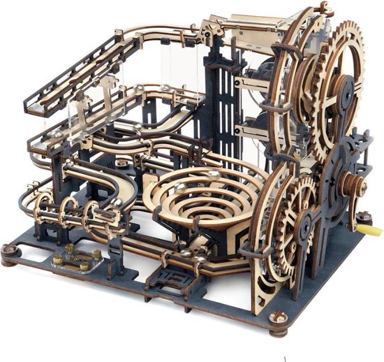 Robotime Knikkerbaan - Marble Run - Knikkerbaan Hout - Houten Modelbouw - Modelbouwpakket - Doe Het Zelf Pakket - Voor Jong En Oud - Inclusief 10 Knikkers van Robotime