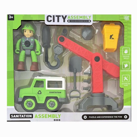 Ruby Toys - Sanitair city bouwset - Sanitair city assembling game van Ruby Toys