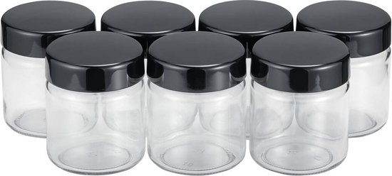 Severin 3514 Reserve portieglazen - 7 stuks a 150ml - Zwart van Severin
