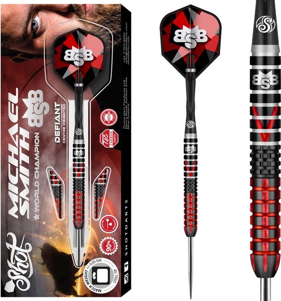 Shot Michael Smith Defiant 90% - Dartpijlen - 25 Gram van Shot!