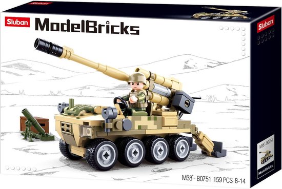 Sluban 8x8 Mobile Cannon van Sluban