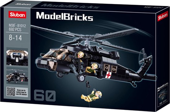 Sluban  bouwblokken    Amerikaanse Medische Leger Helicopter van Sluban