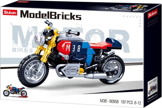 Sluban Café Racer Motor van Sluban