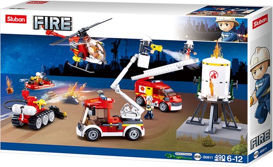 Sluban - Fire / Fire brigade set van Sluban