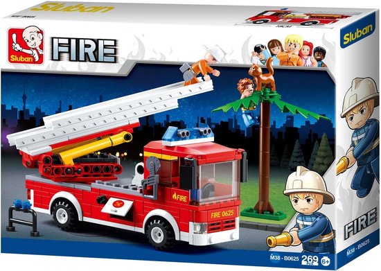 Sluban Fire - Ladderwagen van Sluban