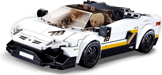 Sluban Italiaanse Supercar Wit van Sluban