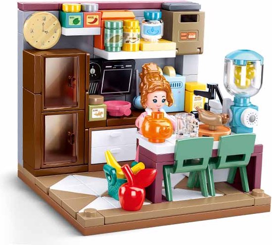 Sluban - Keuken, bouw set, Blokken, Bouw blokken, Keuken set van Sluban