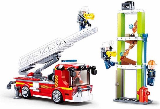 Sluban Ladderwagen oefening van Sluban