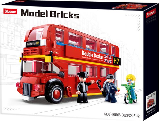 SLUBAN - Londense bus dubbeldekker set - M38-B0708 van Sluban