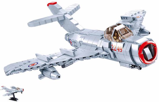Sluban M38-B0983 - Mig 15 - 583 onderdelen - Bouwdoos van Sluban
