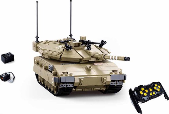 Sluban - M38-B1022 MK4 Tank | Radiografisch bestuurbare auto | City defender modelbouw bouwpakketten | Classic creator autos’s | Technische ideas speelgoed voor kinderen & volwassenen | 891 bouwstenen (compatibel met Mould King of Lego stenen van Sluban