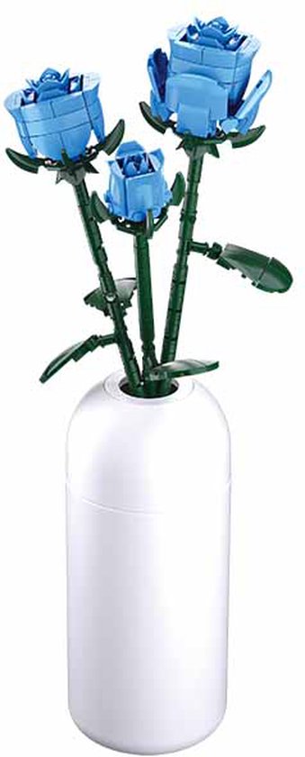 Sluban - M38-B1101-11 bloemen incl. vaas | Flowers Collection | Classic Creator STEM speelgoed bloemen bouwpakket | modelbouw voor volwassenen en kinderen | 238 bouwstenen (compatibel met Mould King of Lego stenen) van Sluban
