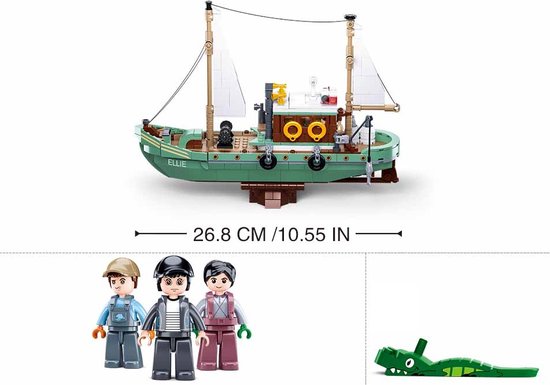 Sluban M38-B1119 - Vissersboot - Model Bricks - 1119 onderdelen - bouwdoos van Sluban