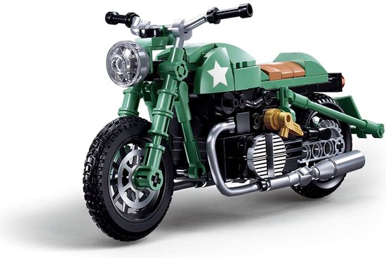 Sluban M38-B1133 Motorfiets R75 | City speed champions Adventure | Classic Creator STEM motor racers speelgoed | Expert technisch bouwpakket voor kinderen en volwassenen | 215 bouwstenen (compatibel met Mould King of Lego stenen) van Sluban