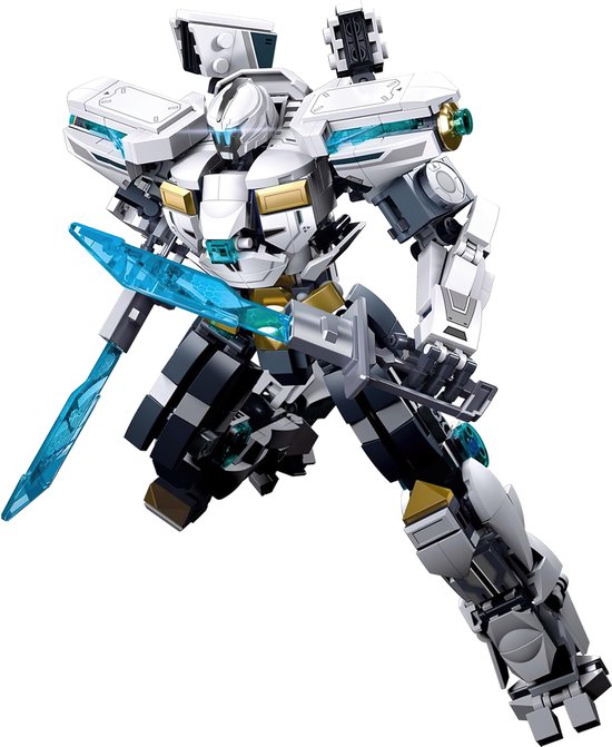 Sluban - M38-B1151 Mecha gundam cyborg | City & Space Gardian | Robot technic modelbouw | Transformers speelgoed Classic Creator STEM bouwpakket | Expert technisch bouwpakket volwassenen | 561 bouwstenen (compatibel met Mould King of Lego stenen) van Merkloos