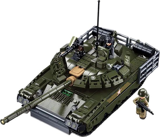 Sluban - M38-B1178 Army Tank | City defender modelbouw bouwpakketten | Classic creator autos’s | Technische ideas speelgoed voor kinderen & volwassenen | 798 bouwstenen (compatibel met Mould King of Lego stenen) | Sinterklaas of Kerst cadeautjes van Sluban