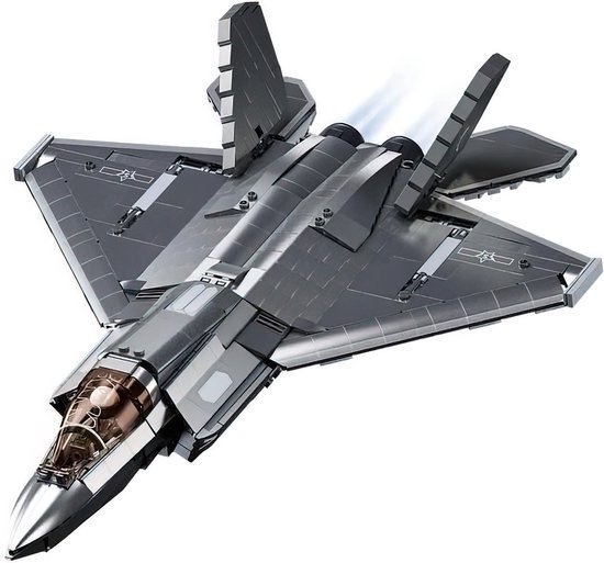 Sluban - M38-B1186 Technic Aircraft Metal Coating | City speed champions Adventure | Classic Creator STEM vliegtuig speelgoed | Expert technisch bouwpakket voor volwassenen | 838 bouwstenen (compatibel met Mould King of Lego stenen) van Sluban