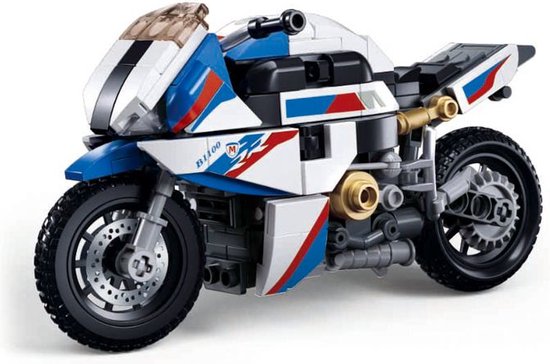 Sluban Motor 1000RR M38-B1129 | City speed champions adventure | Classic creator motorfiets | Technische speelgoed voor kinderen en volwassenen | 242 bouwstenen (compatibel met Mould King of Lego stenen) van Sluban