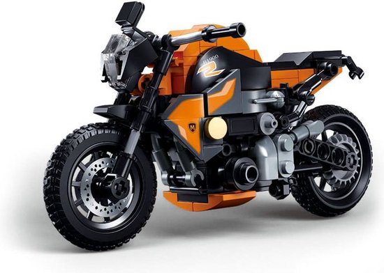 Sluban Motor 310GS M38-B1130 | City speed champions adventure | Classic creator motorfiets | Technische speelgoed voor kinderen en volwassenen | 196 bouwstenen (compatibel met Mould King of Lego stenen) van Sluban