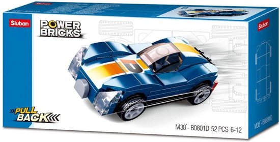 Sluban Power Bricks - Blue Monster van Sluban