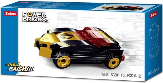 Sluban Power Bricks - Gold Black Winner van Sluban