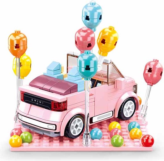 Sluban - Qmini Roze Cabriolet van Sluban