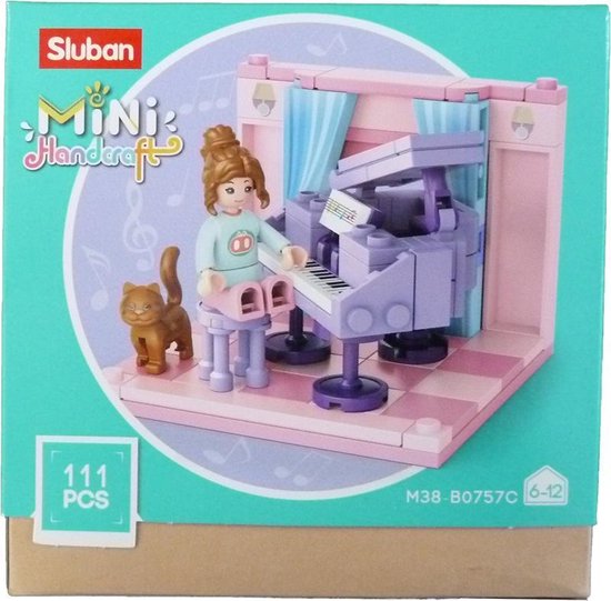 Sluban Studeerkamer Junior 14,6 Cm Roze/paars 111-delig van Sluban