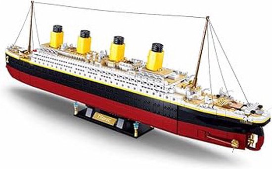 Sluban - Titanic Extra Large | Model boot | Technic creator speelgoed | Expert bouwpakketten voor volwassenen | Classic modelbouw | incl. elementensplitser | 2401 bouwstenen | compatibel met LEGO & Mould King van Sluban