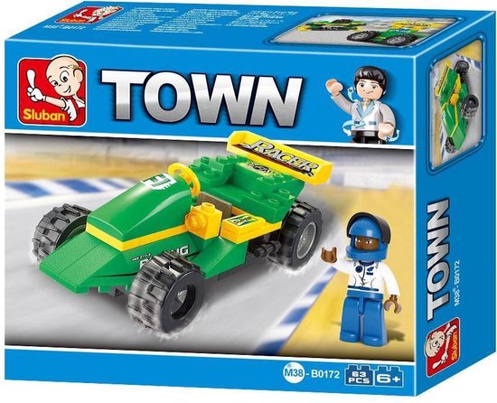 Sluban Town - Racewagen M38-B0172Sluban van Sluban
