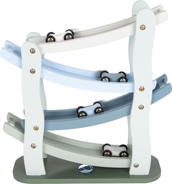 Small Foot - Houten Autobaan Blauw met 4 Auto's van Small Foot