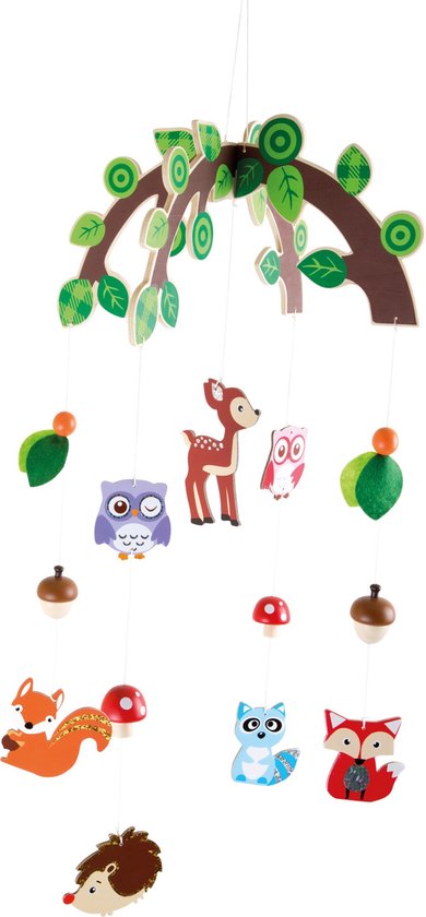 Small Foot - Houten Baby Mobiel Bosdieren van Small Foot