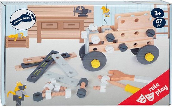 Small Foot - Houten Constructieset Miniwob, 67dlg. van Small Foot
