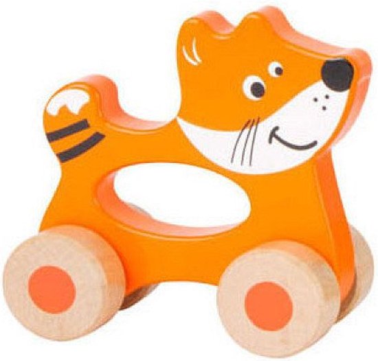 Small Foot - Houten Duwfiguur Dier op Wielen van Small Foot