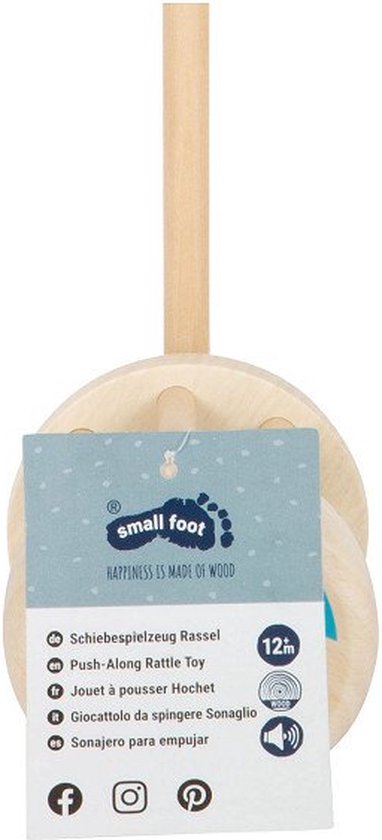 Small Foot - Houten Duwfiguur Rammelaar van Small Foot
