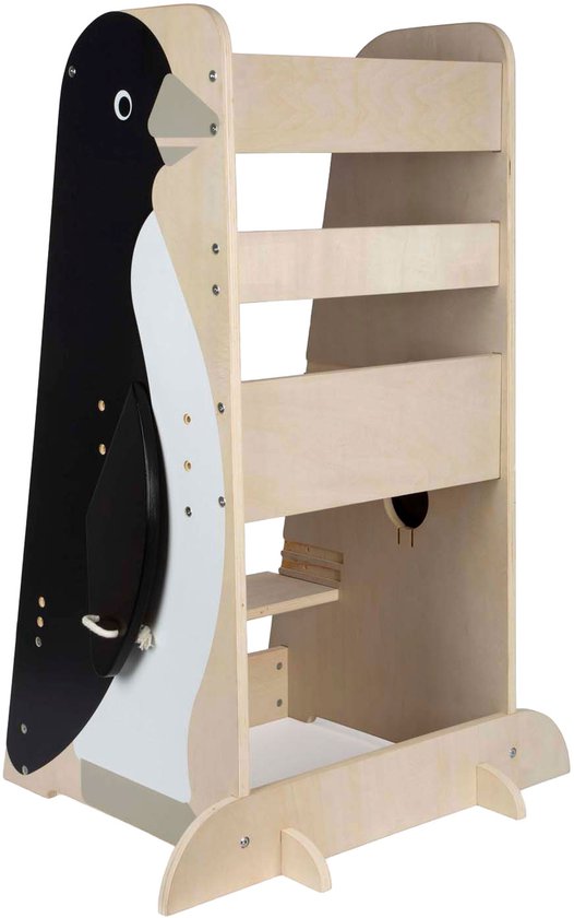 Small Foot - Houten Leertoren Penguin Wild Life, 92cm van Small Foot