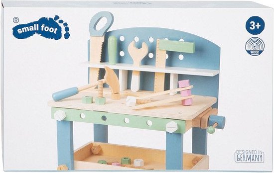 Small Foot - Houten Werkbank Compact Nordic, 22dlg. van Small Foot