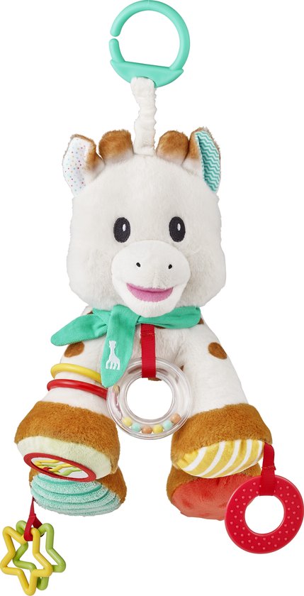 Sophie de giraf Activiteitenknuffel - Grijpspeelgoed - Baby speelgoed - Kraamcadeau - Babyshower cadeau - Vanaf 0 maanden - 23 cm - Wit/Bruin/Meerkleurig - Pluche/Kunststof/Rubber van Sophie de giraf