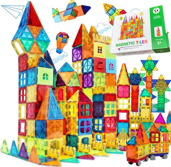 Sophie's Planet - Magnetic Tiles - Magnetisch Speelgoed – 60 stuks - Constructie speelgoed - Magnetische tegels - Montessori speelgoed - magna tastisch van Sophie's Planet