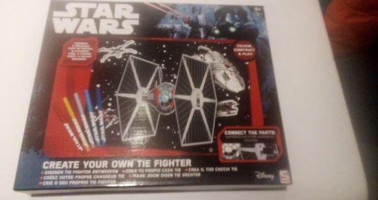 Star Wars Make Your Own Tie Fighter - Maak je Eigen Star Wars Schip - Do It Yourself kit van Totum