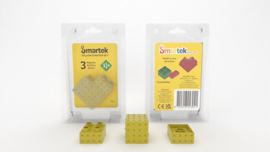 Starter Geel (Yellow) - #4 - Smartek Toys - Magnetische Bouwblokken van Starter