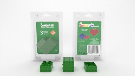 Starter Groen (Green) - #5 - Smartek Toys - Magnetische Bouwblokken van Starter