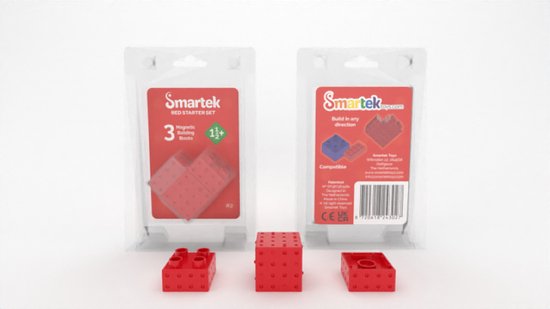 Starter Rood (Red) - #2 - Smartek Toys - Magnetische Bouwblokken van Starter