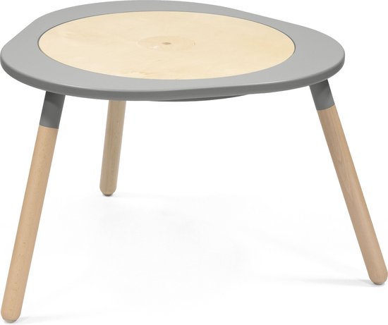Stokke MuTable, Storm Grey - 2023 Redesign - Multifunctionele kinderspeeltafel - Inclusief drie dubbelzijdige activiteitenborden - voor kinderen van 18 maanden tot 8 jaar van Stokke