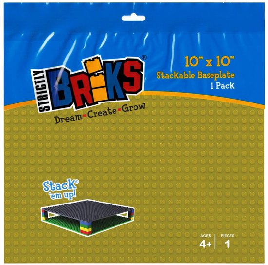 Strictly BRIKS LBP32LM Bouwplaat 32x32 Limoen van Strict